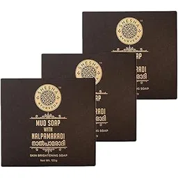 SHESHA AYURVEDA Mud With Nalpamaradi Skin Brightening Soap Bar 125G For Oily Skin - Pack Of 3-image-22