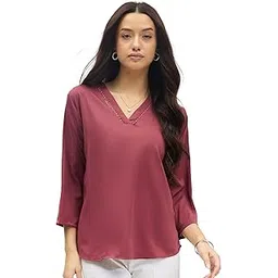 shewill Printed Top with Contrast Tipping – Stylish Ethnic & Western Tops for Women – Summer Travel Wear, Trendy Tops for Jeans, Lightweight & Comfortable Casual Wear-picture-29