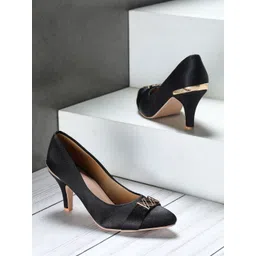 Shezone Women Black Pumps-picture-22
