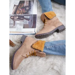 Shezone Women Block-Heeled Regular Boots-picture-35