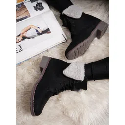 Shezone Women Block-Heeled Regular Boots-picture-39