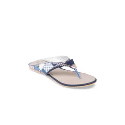 Shezone Women Blue Printed Open Toe Flats-picture-19