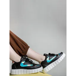 Shezone Women Colourblocked Heeled Lightweight Sneakers-picture-14