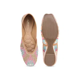 Shezone Women Embellished Round Toe Mojaris image 5