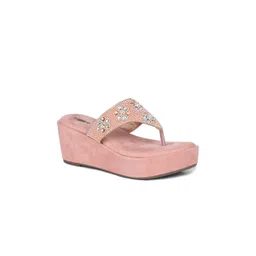 Shezone Women Embellished Wedge Heels Sandals-picture-29