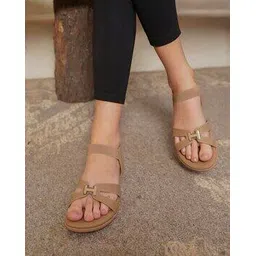 Women Open-Toe Slip-On Flat Sandals-image-35