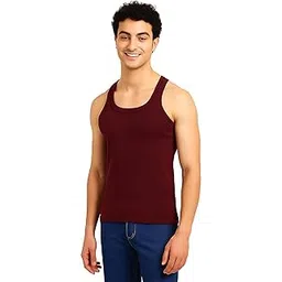 shiba Urbance Men’s Gym Vest/Tank Top | 100% Cotton, Breathable & Sweat-Absorbent | Sleeveless Innerwear for Workout, Running Soft Stretch Rib | Multicolor-picture-14