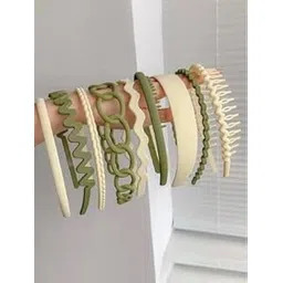 shidara 9 Pc Matt Hair Band ( Pack Of 9 Set )-picture-38