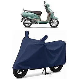 Shield Heavy Duty Bike Cover for Suzuki Access 125 | All-Season, Tear-Proof Fabric | with Side Mirror Pocket & Buckle Belt | Suzuki Access 125 scooty Cover-picture-30