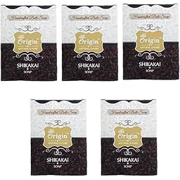 Shikakai Handmade Kerala Soap 75g for Hair Growth, Reduces Hair Fall, Natural Cleanser, Chemical Free, Ayurvedic Herbs, Promotes Scalp Health, Softens Hair, Handcrafted (Set of 5 Soap)-image-8