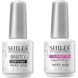 Shills Professional Base Coat and Top Shiny UV/LED Soak Off Gel Polish (Pack of 2)-picture-52