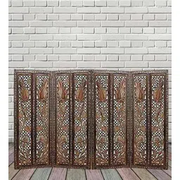 shilpi Wooden Room Areum Divider In Brown-picture-17