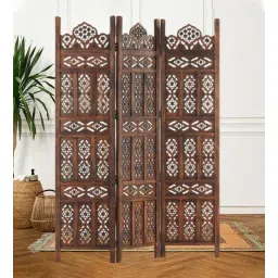 shilpi Wooden Room Benevento Divider In Brown-picture-38