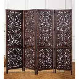 shilpi Wooden Room Bumpy Divider In Brown-picture-26