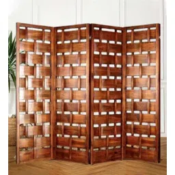 shilpi Wooden Room Caged Divider In Brown-picture-27