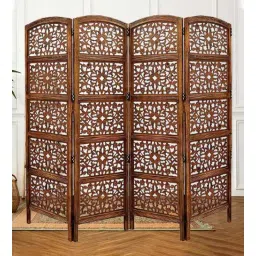 shilpi Wooden Room Calathus Divider In Brown-picture-37