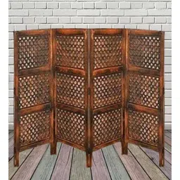 shilpi Wooden Room Fabricio Divider In Brown-picture-13