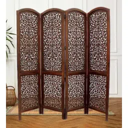 shilpi Wooden Room Flamingo Divider In Brown-picture-35