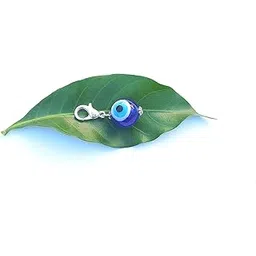 SHILPMART Round eye shape evil eye beads bunch keychain for men & women car home prosperity negative energy good luck (Blue)-picture-25