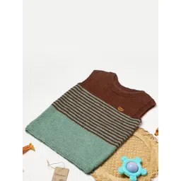 ShilpShakti Unisex Kids Acrylic Striped Sweater Vest-picture-18