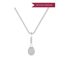 SHINE ETERNAL Lab Grown Diamond 14k (585) White Gold Pendant for Men-picture-37