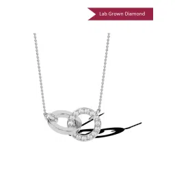 SHINE ETERNAL Lab Grown Diamond 14k (585) White Gold Pendant for Women-picture-34