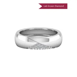 SHINE ETERNAL Lab Grown Diamond 14k (585) White Gold Ring for Men-picture-17