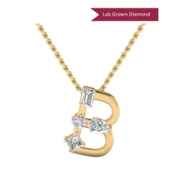 SHINE ETERNAL Lab Grown Diamond 14k (585) Yellow Gold Pendant for Women-picture-40