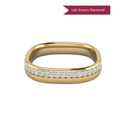 SHINE ETERNAL Lab Grown Diamond 14k (585) Yellow Gold Ring for Men-picture-15