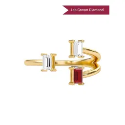 SHINE ETERNAL Lab Grown Diamond 14k (585) Yellow Gold Ring for Women-picture-27