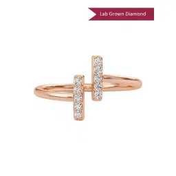 SHINE ETERNAL Lab Grown Diamond 18k (750) Rose Gold Ring for Women-picture-47