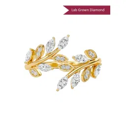 SHINE ETERNAL Lab Grown Diamond 18k (750) Yellow Gold Ring for Women-picture-23