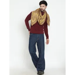 SHINGORA Men Woven Design Woolen Jacquard Stoles-picture-28