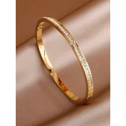 Shining Diva Fashion Gold-Plated Artificial Stones Studded Kada Bracelet-picture-16