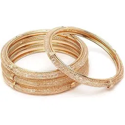 shining diva fashion Set of 18 Latest Traditional Stylish Gold Plated Bangle for Women-picture-52