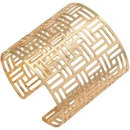 shining diva fashion Trendy Stylish Double Infinite Twisted Gold Plated Shiny Geometric Kada Bangle Cuff Open Bracelet for Women and Girls-picture-16