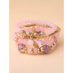 Shining Diva Fashion Women 4 Gold-Plated Bracelet-picture-21