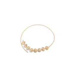 Shining Diva Fashion Women Metal Textured Belly Chain image 5