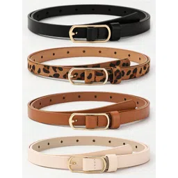 Shining Diva Fashion Women Pack Of 4 Leather Belt-picture-27