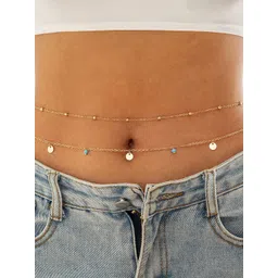 Shining Diva Fashion Women Set Of 2 Metal Belly Chain-picture-15