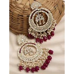 Shining Diva Gold-Plated Classic Chandbalis Earrings-picture-16