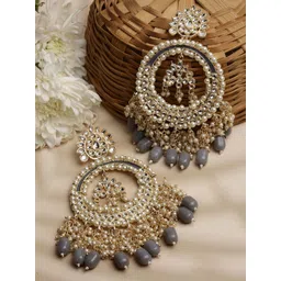 Shining Diva Gold-Plated Classic Chandbalis Earrings-picture-15