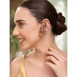 Shining Diva Peacock Shaped Ear Cuff Earrings-picture-32