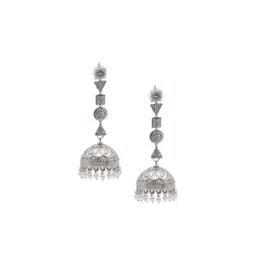 Shining Jewel - By Shivansh Contemporary Jhumkas Earrings-picture-32