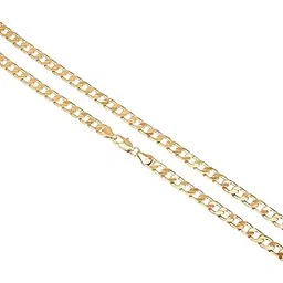 shining jewel - by shivansh Shining Jewel Gold Plated Chain For Men.-picture-55