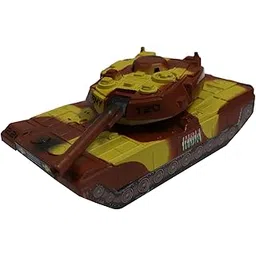 Shinsei Battle Tank T-20 Maintenance Free Pullback Spring Action Race Toy Gift for Boys 3+ Years. Strong ABS Plastic, NO Sharp Edges, BIS Certified. Pack of 1, Color Brown-picture-25