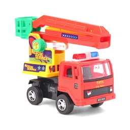 Shinsei Pull Back Action Rescue Service Truck Toy - Red-picture-15
