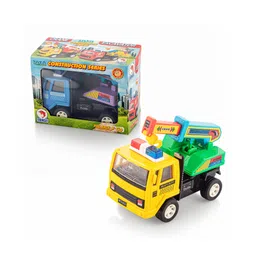 Shinsei Pull Back & Go Toy Crane - Yellow & Red-picture-38