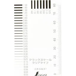 Shinwa crack scale Clear type 58697 Crack inspection of concrete made in japan-picture-12
