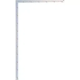 Shinwa Rules General Type Large Square Scale Silver 1 m x 60 cm, 2008702-picture-41